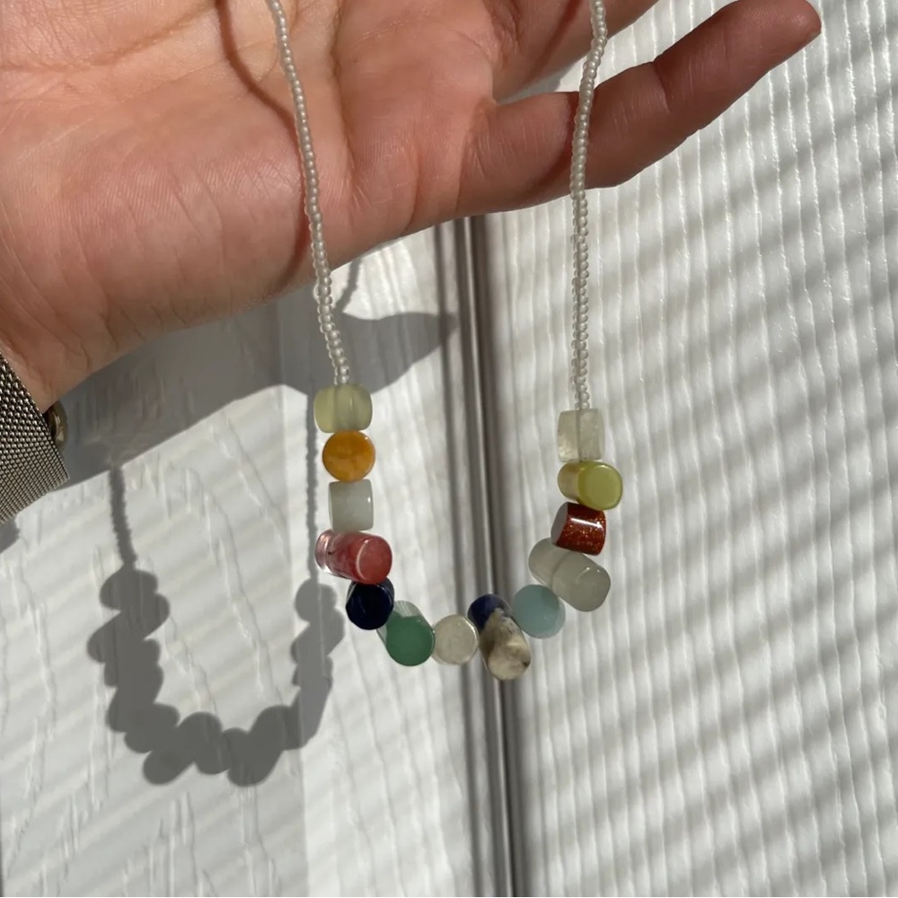 Chunky colorful necklace